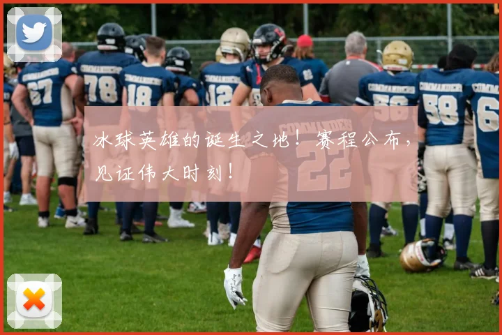 冰球英雄的诞生之地！赛程公布，见证伟大时刻！